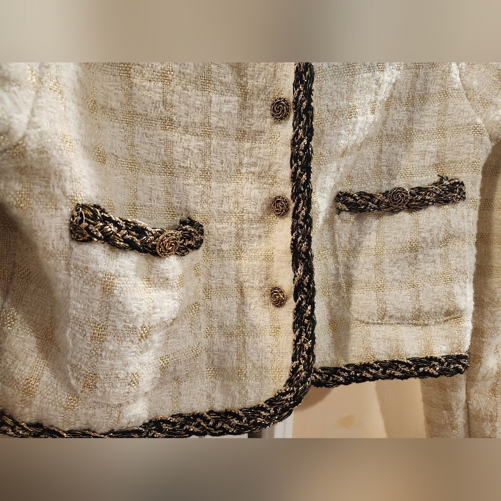 Tweed Button Jacket - Picture 5 of 7